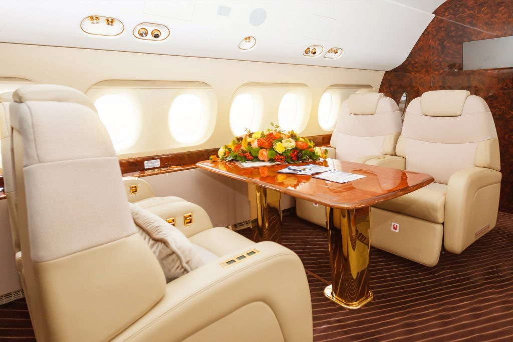 Private Jet Interior Discover