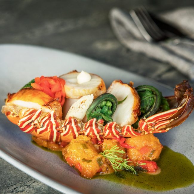 Chargrilled Lobster Curried Pumkin