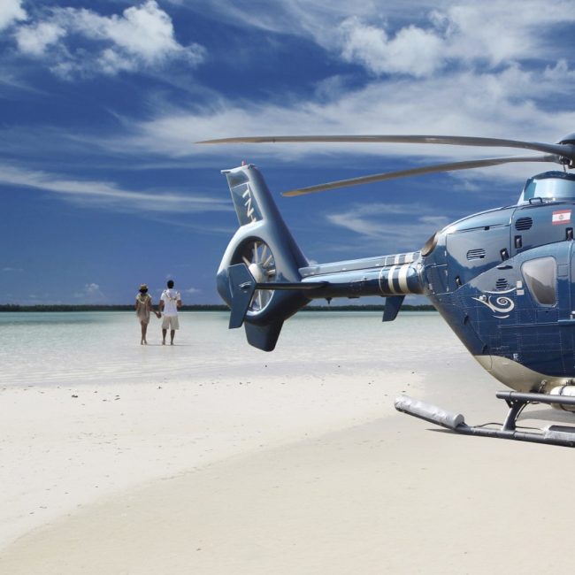 Conrad Bora Bora Tahiti Nui Helicopter