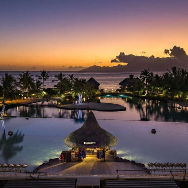 Intercontinental Tahiti Resort Sunset